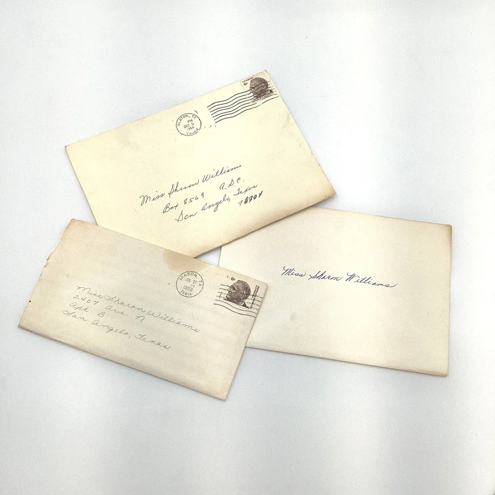 Vintage 1960s Miss Sharon‎ Williams Mail Lot Wedding Invitation Christmas Card